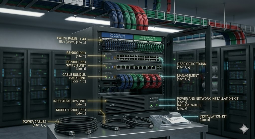 Network Rack & UPS
